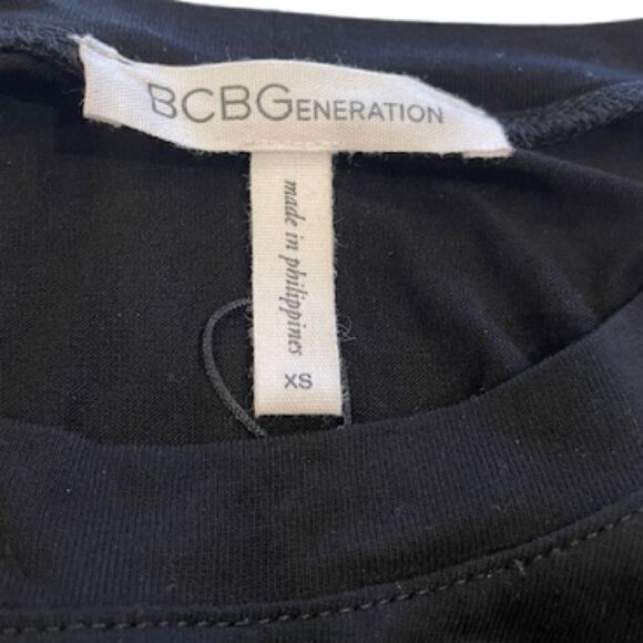 BCBGeneration Black T-Shirt Dress - Picture 4 of 5